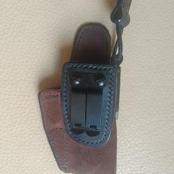 Holster EN cuir,  IWB "Inside", droitier pour GLOCK 17