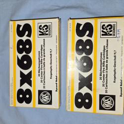 Munitions 8X68S RWS 11.7gr