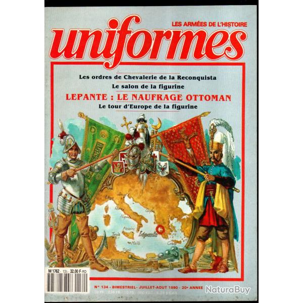 revue uniformes 134 lpante une bataille de gants, ordres religieux et guerriers de la reconquista,