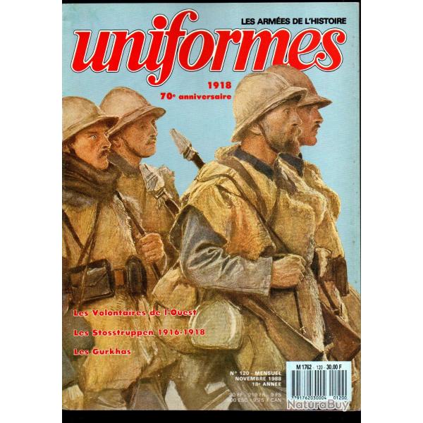 revue uniformes 120 lyautey, dtachements d'assaut germani que, pontificaux france 1870-71