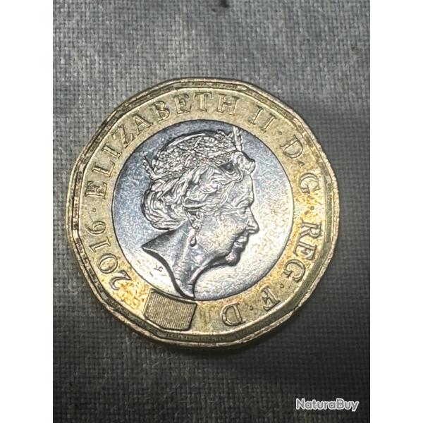PICE DE 1 LIVRE STERLING UK - ELIZABETH II - 2016/2017