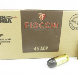 FIOCCHI 45ACP FMJTC BLACK MAMBA 185GRS X50