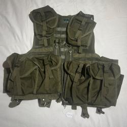 GILET TACTIQUE MILITAIRE MOLLE - VERT OLIVE - NEUF