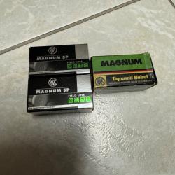 Vends lot de 3 boîtes de balles 22 magnum rws