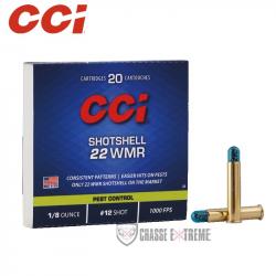 20 Munitions CCI Shotshell Cal 22Wmr Plomb 12