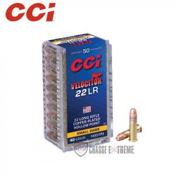 50 Munitions CCI Velocitor 40gr Cal 22lr Copper Plated Hollow Point