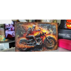 plaque metal squelette enflamm&eacute;