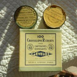 lot de 3 boites vides anciennes pour cartouches de chasse