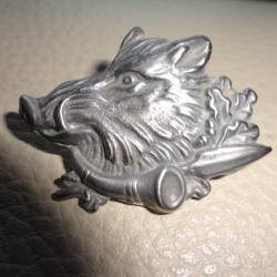 Pin's tête de sanglier avec cor de chasse