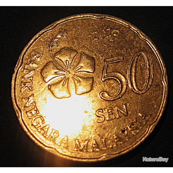 Malaisie piece de 50 sen 2015 ttb