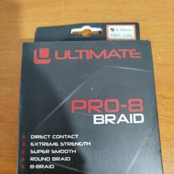 Tresse ultimate orange fluo 0,18mm