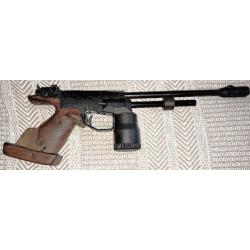 Pistolet de compétition FEINWERKBAU C25 droitier OU gaucher au CO2 cal. 4.5mm + cylindre CO2 12g