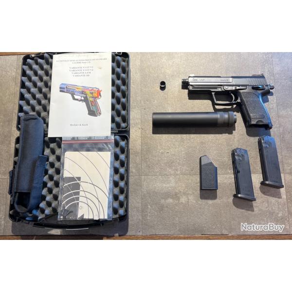 ENCHERES 1 - HK USP PX19 + MODERATEUR DE SON