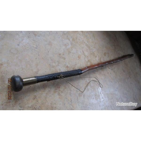 CANNE DE MARCHE MAKILA BASQUE  particularit grande pointe exagre Pyrnes  XIXs 93cm Makhila