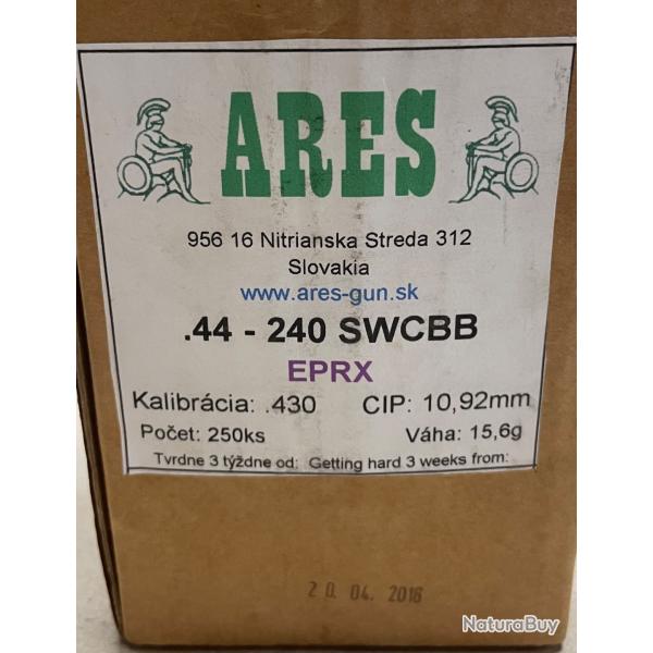 250 Ogives ARES Cal.44 - 240 gr SWCBB