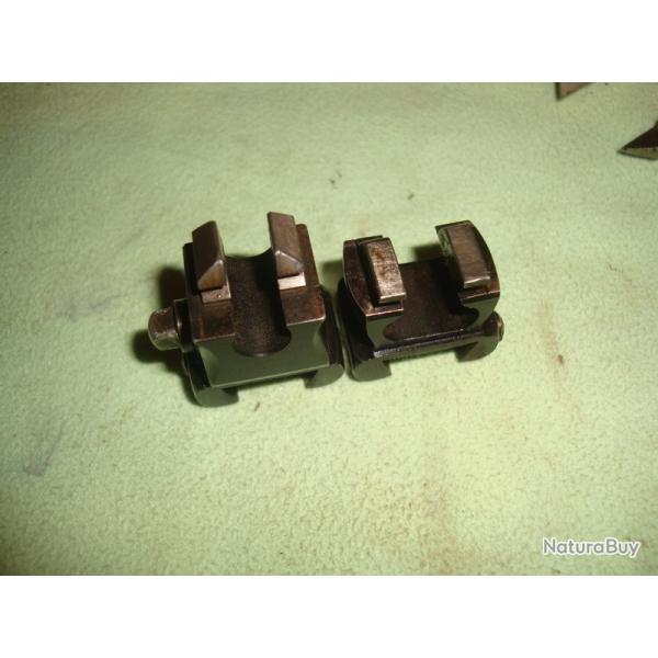 PAIRE D'EMBASE A CROCHET POUR LUNETTE ZEISS