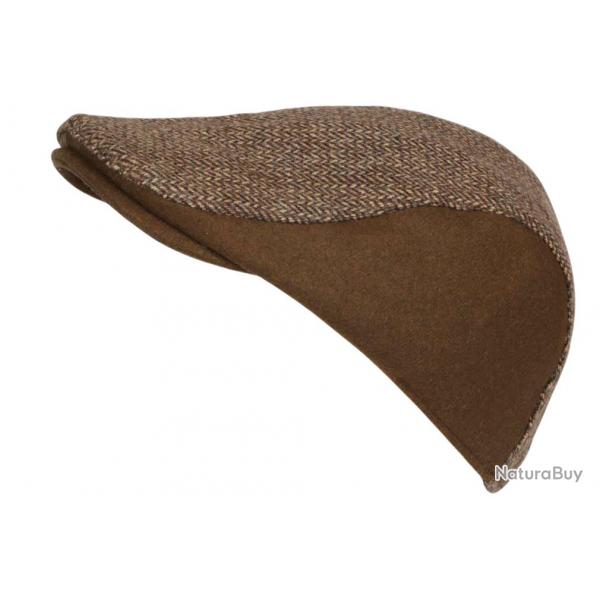 Bret Casquette Marron en Laine Mode Anglaise Tweed Rglable Morytz Taille unique Marron