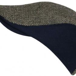 Béret Casquette Bleue marine en Laine Mode Anglaise Tweed Réglable Morytz Taille unique Bleu