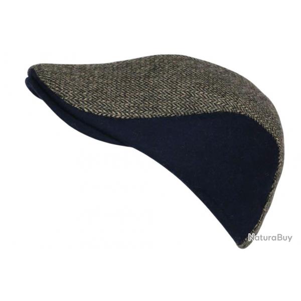 Bret Casquette Bleue marine en Laine Mode Anglaise Tweed Rglable Morytz Taille unique Bleu