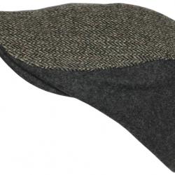 Béret Casquette Grise en Laine Mode Anglaise Tweed Vintage Réglable Morytz Taille unique Gris