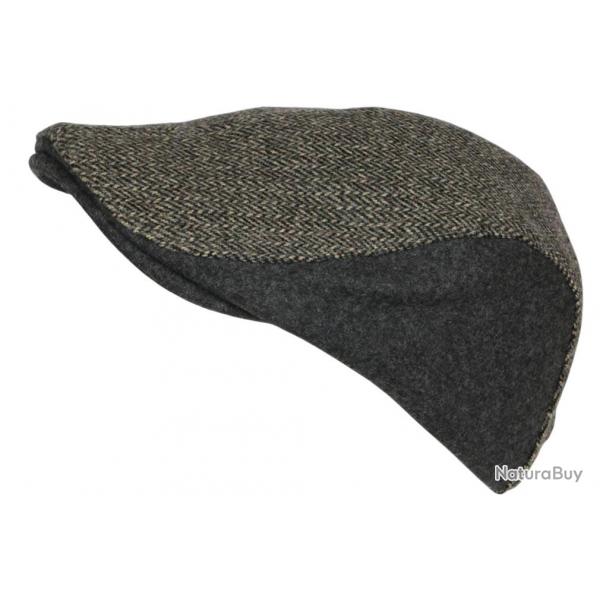 Bret Casquette Grise en Laine Mode Anglaise Tweed Vintage Rglable Morytz Taille unique Gris