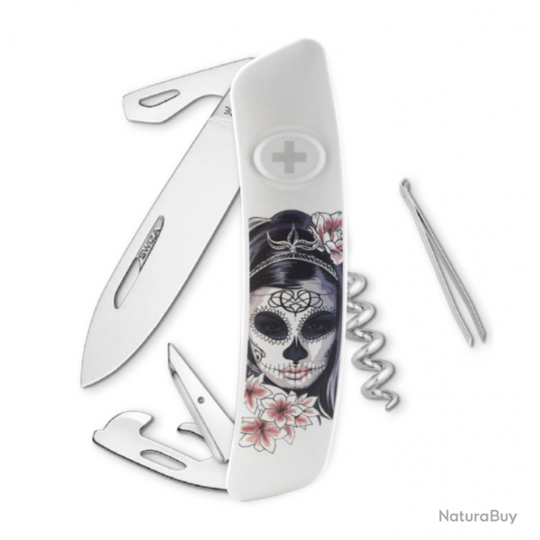 Couteau Suisse Swiza D03 Senorita Blanc - Multifonction