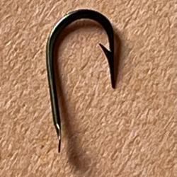 100 Hameçon n 16 palette ref 520 forgé bronzé renversé tige courte simple peche coup mustad superbe