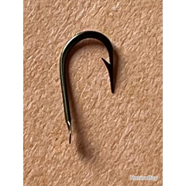 100 Hameçon n 16 palette ref 520 forgé bronzé renversé tige courte simple peche coup mustad superbe