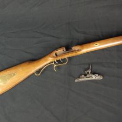 Crosse fusil à percussion avec platine à stecher (réplique italienne)