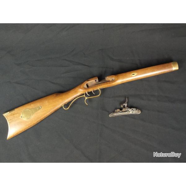 Crosse fusil  percussion avec platine  stecher (rplique italienne)