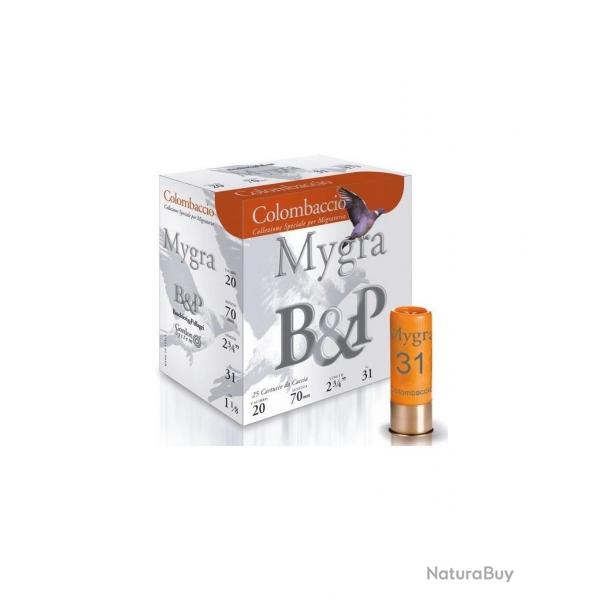 CARTOUCHE B&P mygra colombaccio calibre 20/70 31g n 5-1/2 x25