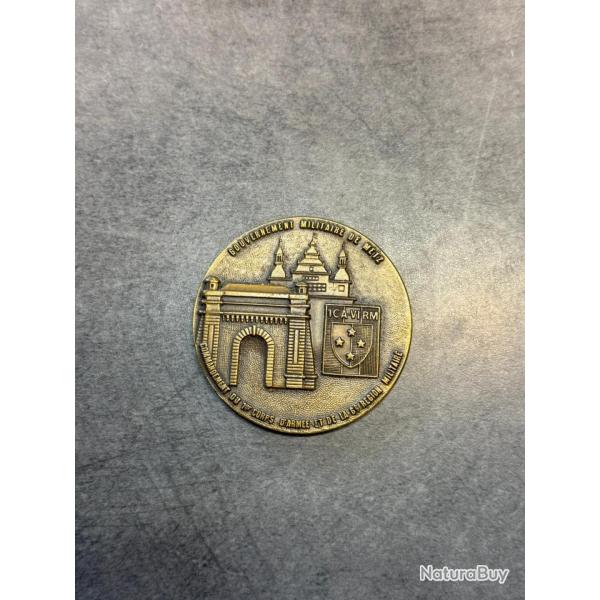 Mdaille de table militaire - Gouvernement Militaire de Metz
