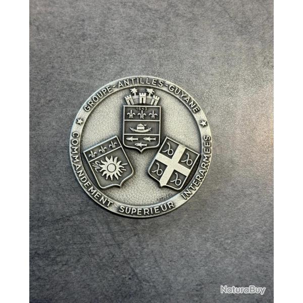 Mdaille de table Commandement Suprieur Interarmes Antilles-Guyane