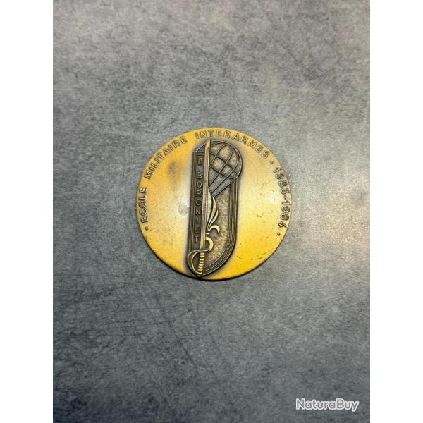 Mdaille de table cole Militaire Interarmes (EMIA) 1983-1984