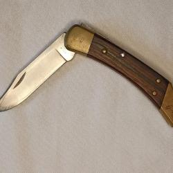 Couteau de poche BUCK USA 110 vintage Armée de Terre