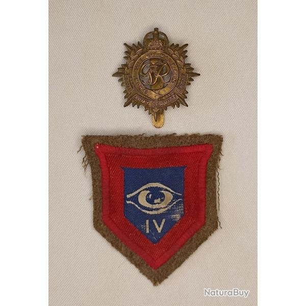 Insigne cap badge Royal Army Service Corps 39/45 WW2