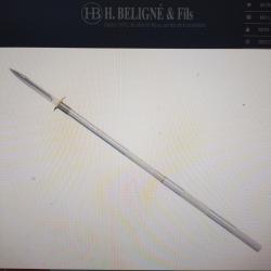 Epieu de chasse démontable lame 26cm muela avec etui