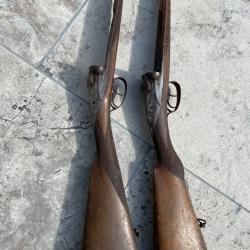 2 fusils de chasse incomplet système darne