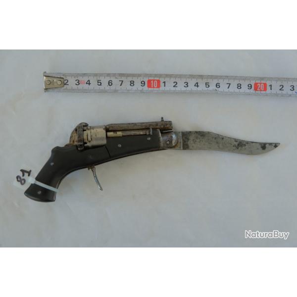 REVOLVER COUTEAU DE POCHE A BROCHE SYSTEME SIGAUD BARNERIAS
