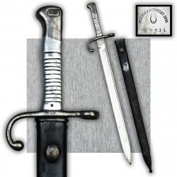 TRES RARE BAIONNETTE / SABRE COURT MODELO ARGENTINO 1891 ARGENTINE XIX ORIGINAL