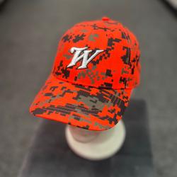 CASQETTE WINCHESTER ORANGE SIGNE BLANC
