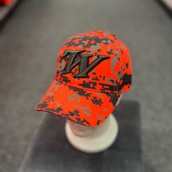 casquette WINCHESTER ORANGE SIGNE NOIR