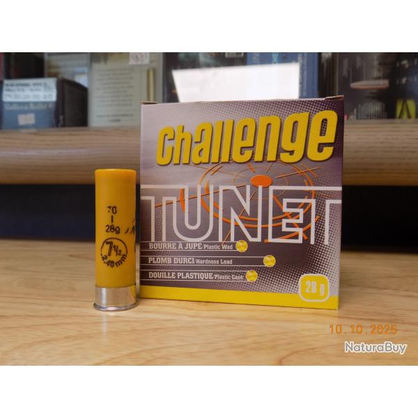 Carton 250 Tunet Challenge Cal20 7 1/2 28g - Numro(s) de plomb 7.5