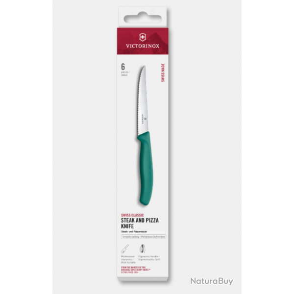 Victorinox Couteau  steack et pizza dentels 6pcs  Ref : 6.7234.6C1