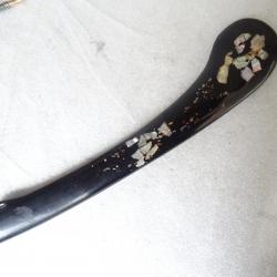 J282) lot magnifique fourreau saya pour naginata ou tanto = 43,5 centimètres