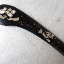 J282) lot magnifique fourreau saya pour naginata ou tanto = 43,5 centimètres