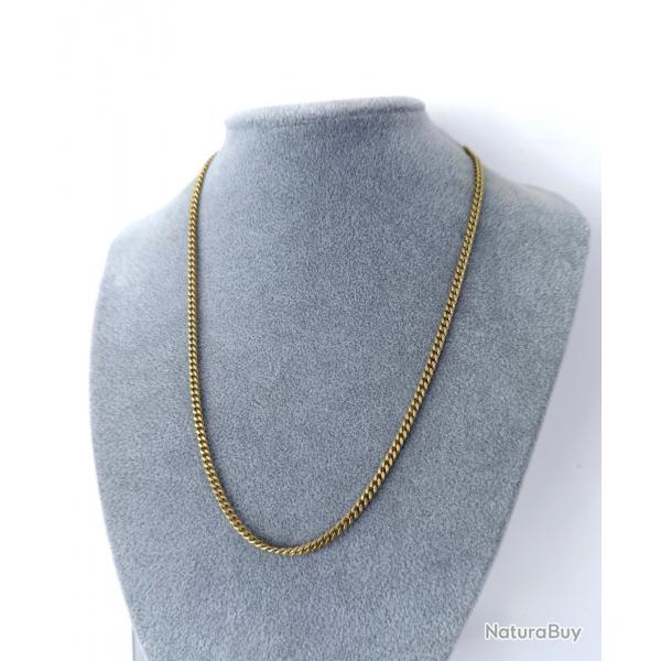 Chane artisanale cubaine neuve - Argent sterling 925 & or 18 carats - Be Lost