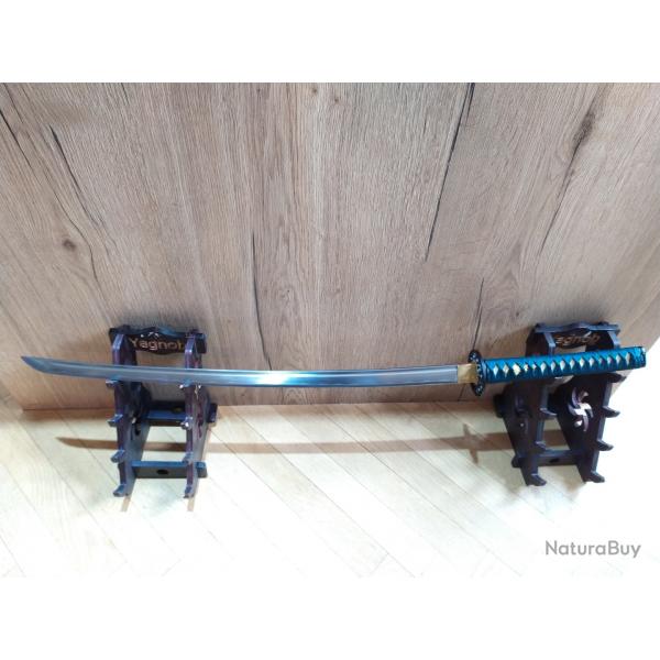 KATANA MARU VRITABLE SABRE FORG A LA MAIN EN ACIER 1095 AIGUISE