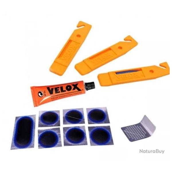 kit rparation VELOX 7 pneu velo CITY VTT VTC TREKKING MOUNTAIN BIKE + DEMONTE PNEU