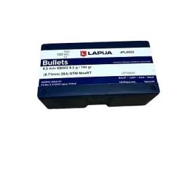 Lapua - 100 Projectiles Cal 6,5 - 144 grs OTM MaxRT - GB582 - 4PL6022